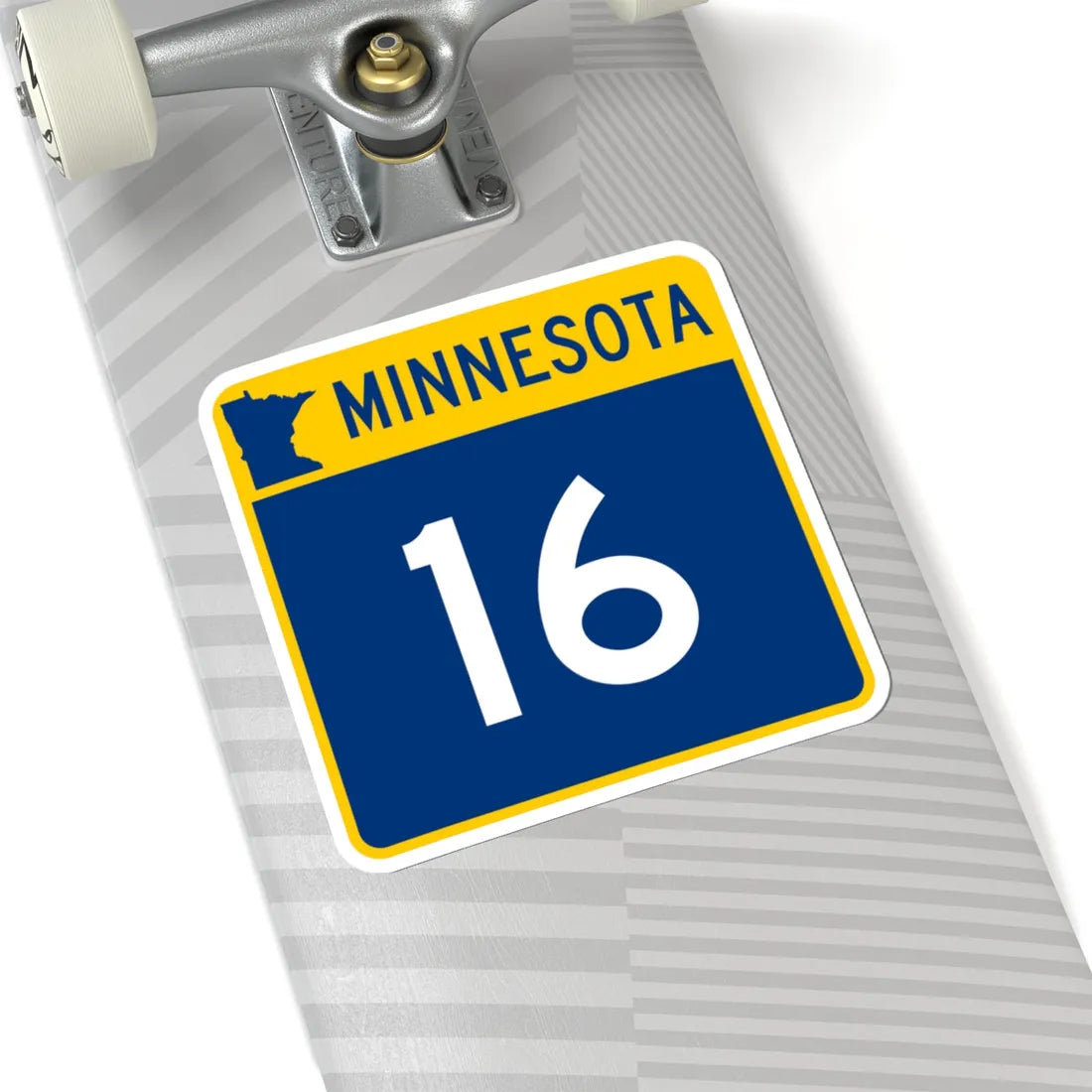 MN-16 (Minnesota) (Road Sign) STICKER Vinyl Kiss-Cut Decal - The Sticker Space