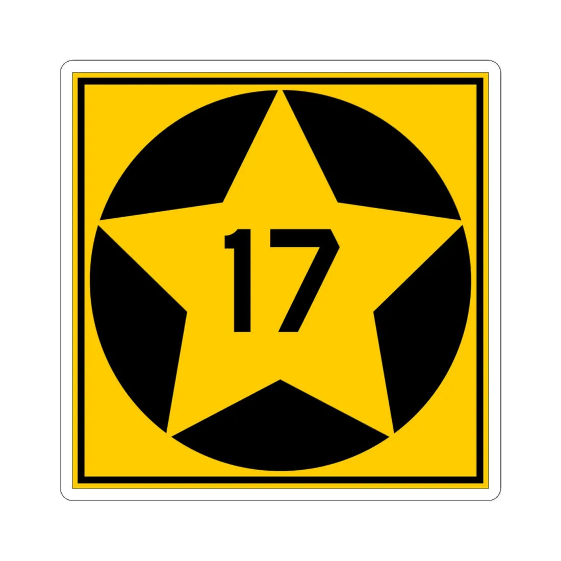 MN-17 1920 (Minnesota) (Road Sign) STICKER Vinyl Kiss-Cut Decal 4 Inch White - The Sticker Space