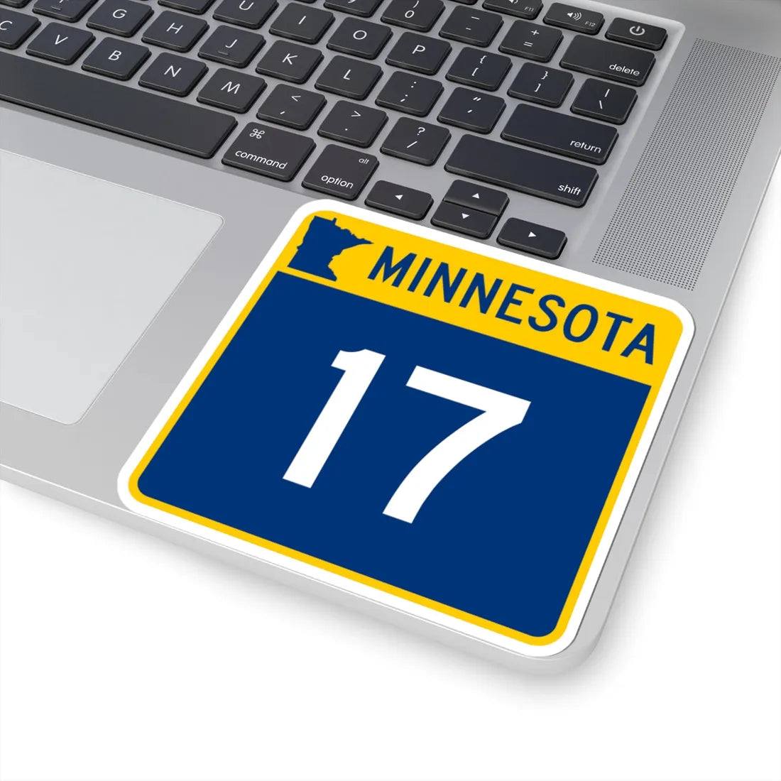 MN-17 (Minnesota) (Road Sign) STICKER Vinyl Kiss-Cut Decal - The Sticker Space