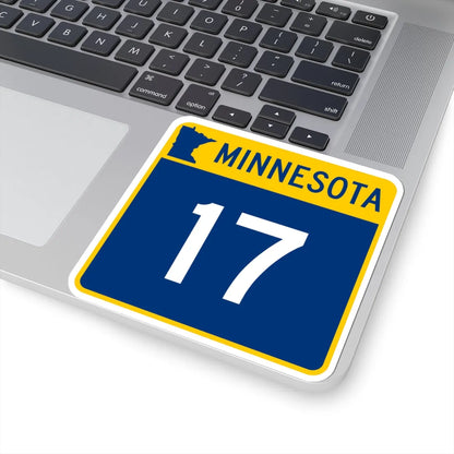 MN-17 (Minnesota) (Road Sign) STICKER Vinyl Kiss-Cut Decal - The Sticker Space