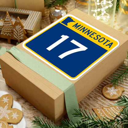 MN-17 (Minnesota) (Road Sign) STICKER Vinyl Kiss-Cut Decal - The Sticker Space