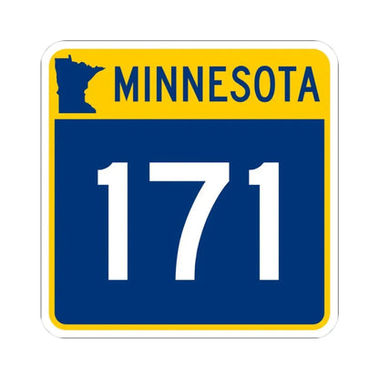 MN-171 (Minnesota) (Road Sign) STICKER Vinyl Kiss-Cut Decal 3 Inch White - The Sticker Space