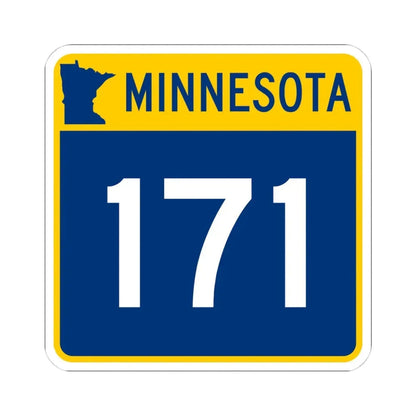 MN-171 (Minnesota) (Road Sign) STICKER Vinyl Kiss-Cut Decal 4 Inch White - The Sticker Space