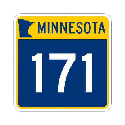 MN-171 (Minnesota) (Road Sign) STICKER Vinyl Kiss-Cut Decal 6 Inch White - The Sticker Space