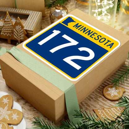 MN-172 (Minnesota) (Road Sign) STICKER Vinyl Kiss-Cut Decal - The Sticker Space