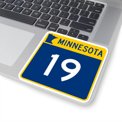 MN-19 (Minnesota) (Road Sign) STICKER Vinyl Kiss-Cut Decal - The Sticker Space