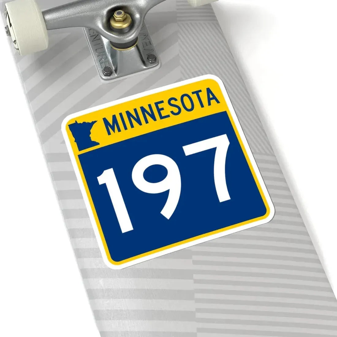 MN-197 (Minnesota) (Road Sign) STICKER Vinyl Kiss-Cut Decal - The Sticker Space