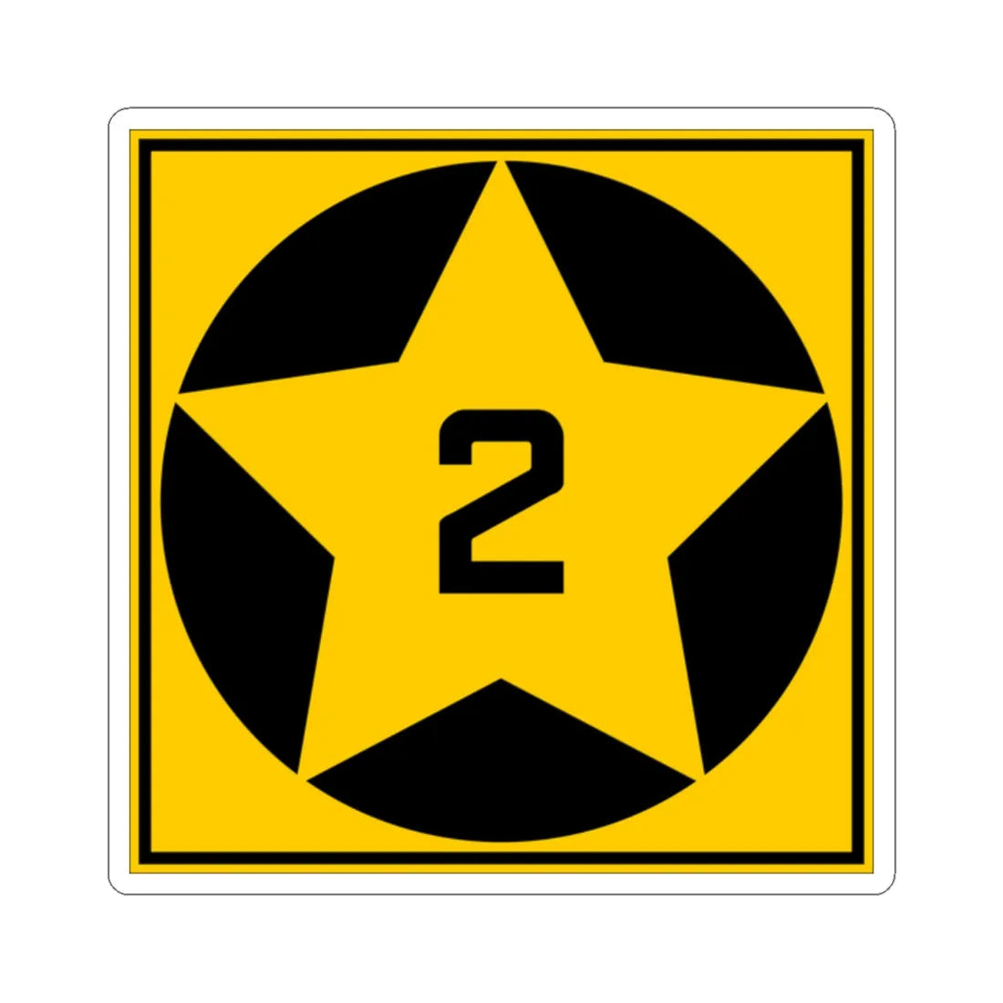 MN-2 1920 (Minnesota) (Road Sign) STICKER Vinyl Kiss-Cut Decal 2 Inch White - The Sticker Space