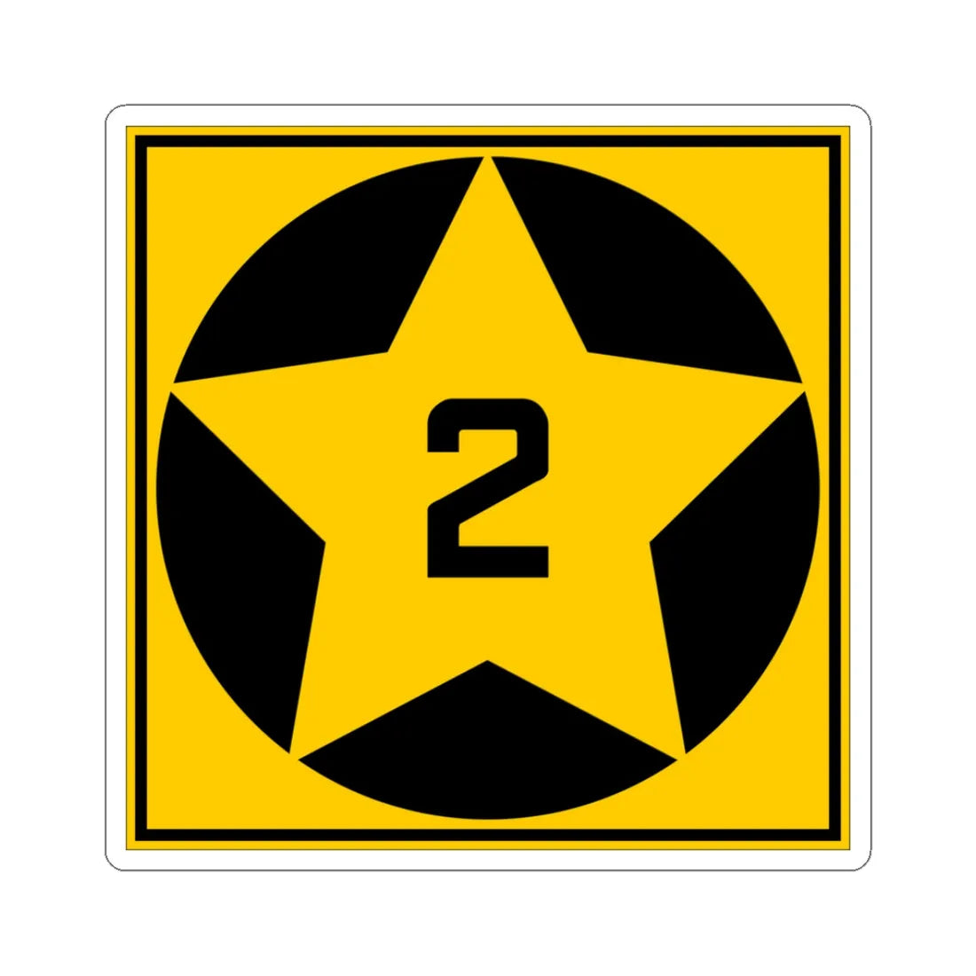 MN-2 1920 (Minnesota) (Road Sign) STICKER Vinyl Kiss-Cut Decal 3 Inch White - The Sticker Space