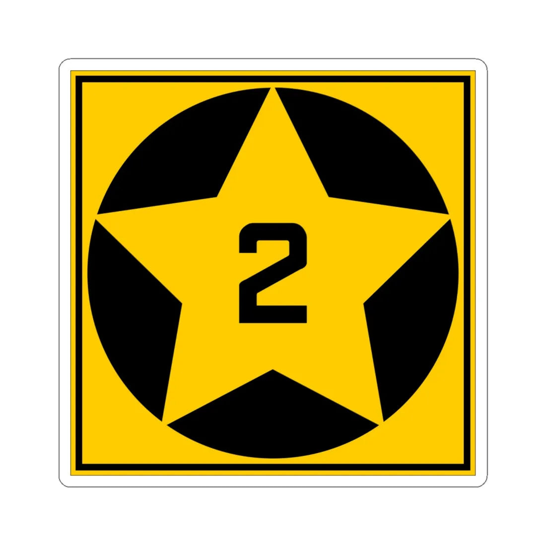 MN-2 1920 (Minnesota) (Road Sign) STICKER Vinyl Kiss-Cut Decal 6 Inch White - The Sticker Space