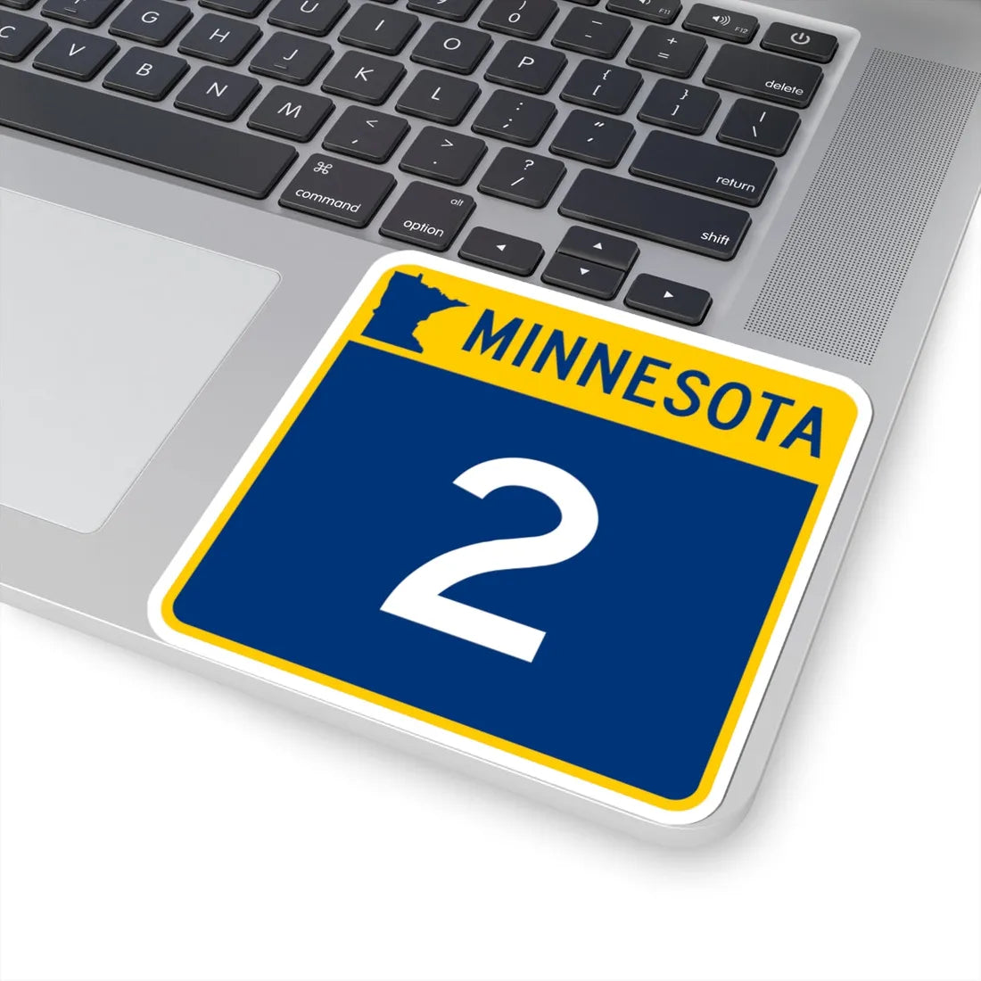 MN-2 (Minnesota) (Road Sign) STICKER Vinyl Kiss-Cut Decal - The Sticker Space