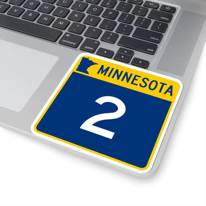 MN-2 (Minnesota) (Road Sign) STICKER Vinyl Kiss-Cut Decal - The Sticker Space