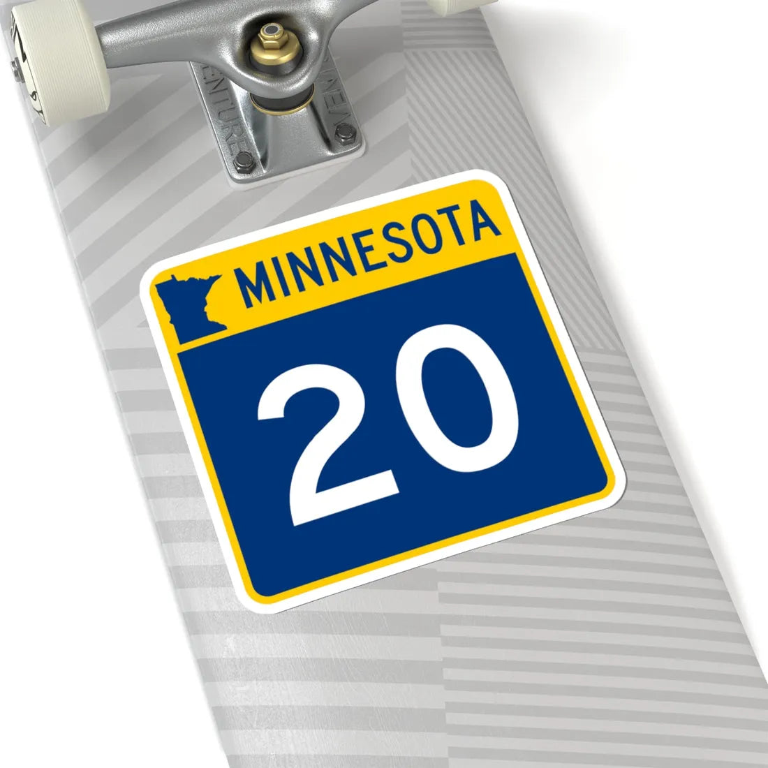 MN-20 (Minnesota) (Road Sign) STICKER Vinyl Kiss-Cut Decal - The Sticker Space