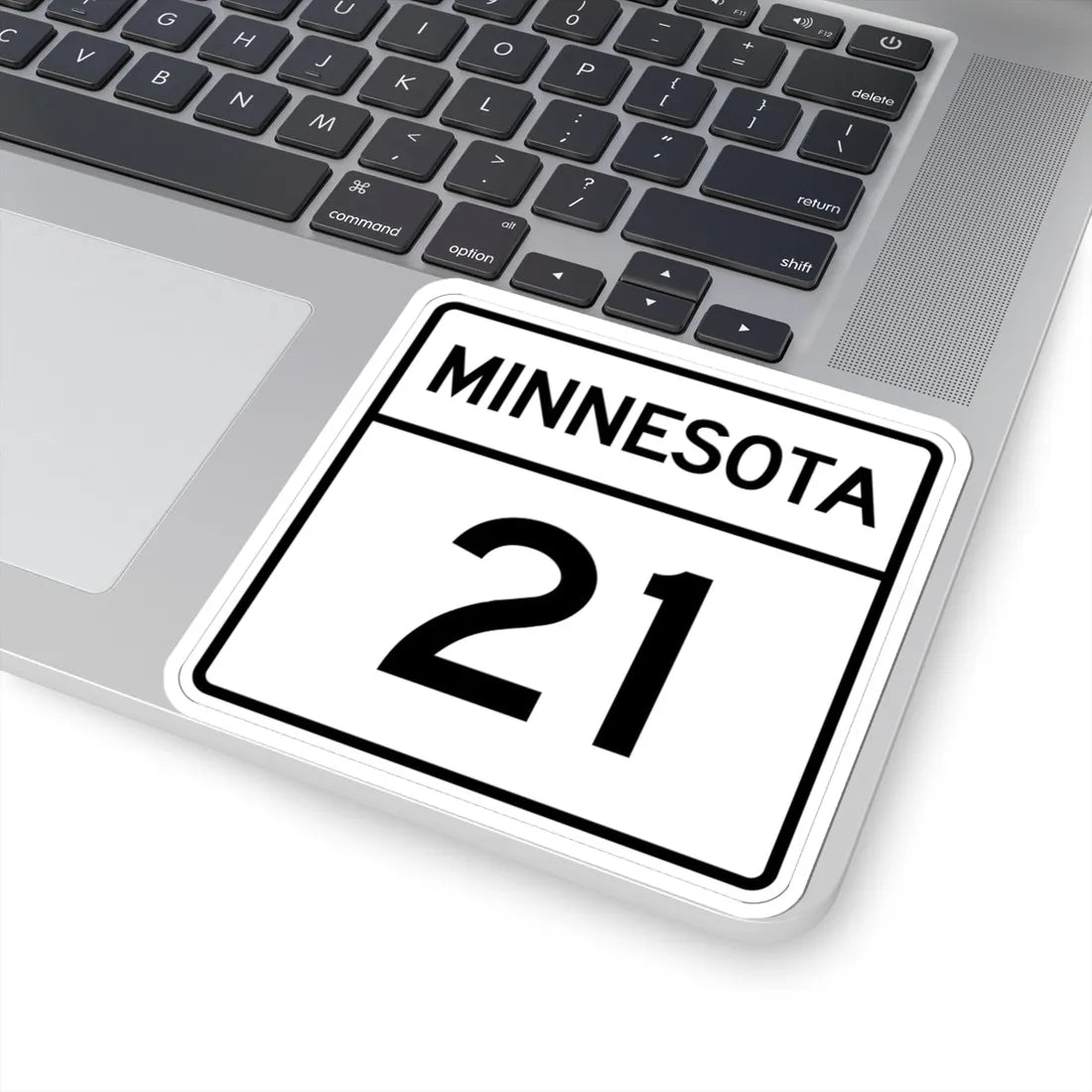 MN-21 1948 (Minnesota) (Road Sign) STICKER Vinyl Kiss-Cut Decal - The Sticker Space