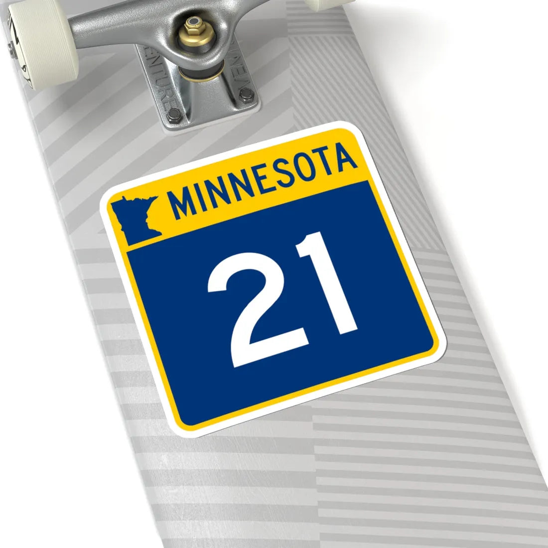 MN-21 (Minnesota) (Road Sign) STICKER Vinyl Kiss-Cut Decal - The Sticker Space