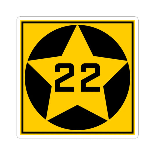 MN-22 1920 (Minnesota) (Road Sign) STICKER Vinyl Kiss-Cut Decal 2 Inch White - The Sticker Space