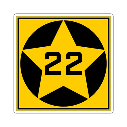 MN-22 1920 (Minnesota) (Road Sign) STICKER Vinyl Kiss-Cut Decal 3 Inch White - The Sticker Space