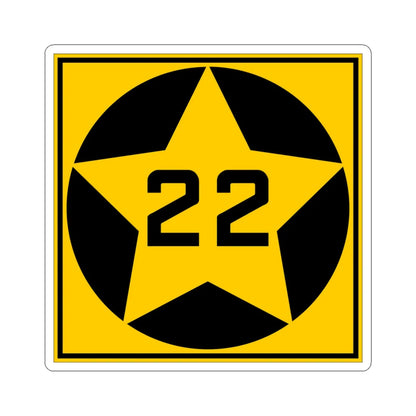 MN-22 1920 (Minnesota) (Road Sign) STICKER Vinyl Kiss-Cut Decal 4 Inch White - The Sticker Space