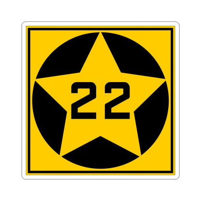 MN-22 1920 (Minnesota) (Road Sign) STICKER Vinyl Kiss-Cut Decal 6 Inch White - The Sticker Space