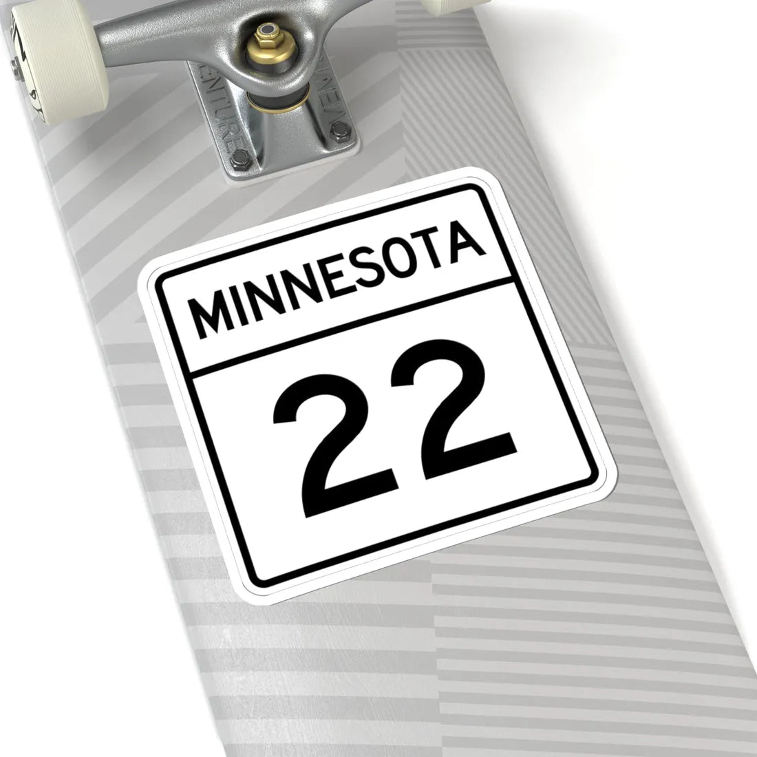 MN-22 1948 (Minnesota) (Road Sign) STICKER Vinyl Kiss-Cut Decal - The Sticker Space