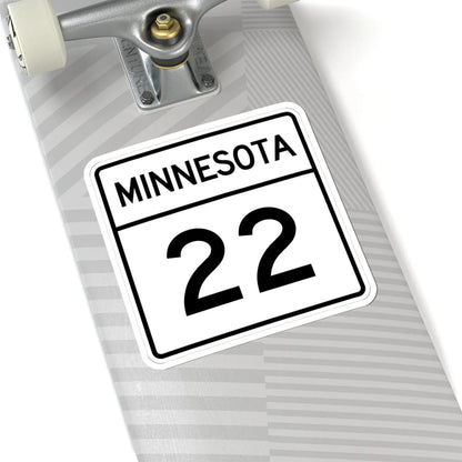 MN-22 1948 (Minnesota) (Road Sign) STICKER Vinyl Kiss-Cut Decal - The Sticker Space