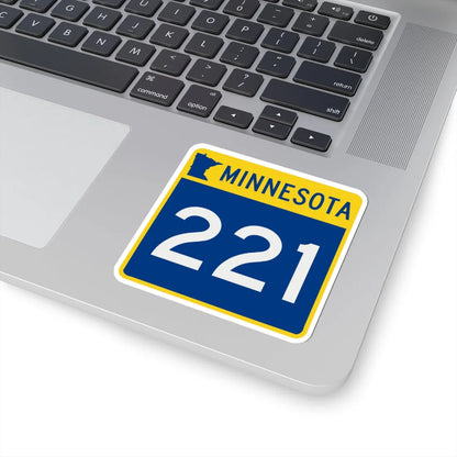 MN-221 (Minnesota) (Road Sign) STICKER Vinyl Kiss-Cut Decal - The Sticker Space