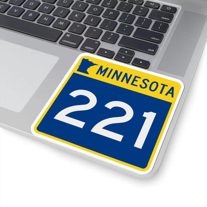 MN-221 (Minnesota) (Road Sign) STICKER Vinyl Kiss-Cut Decal - The Sticker Space