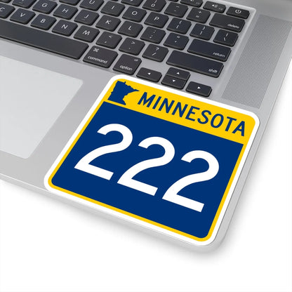 MN-222 (Minnesota) (Road Sign) STICKER Vinyl Kiss-Cut Decal - The Sticker Space