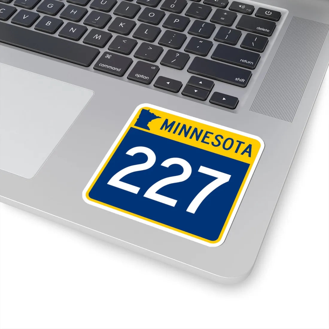 MN-227 (Minnesota) (Road Sign) STICKER Vinyl Kiss-Cut Decal - The Sticker Space