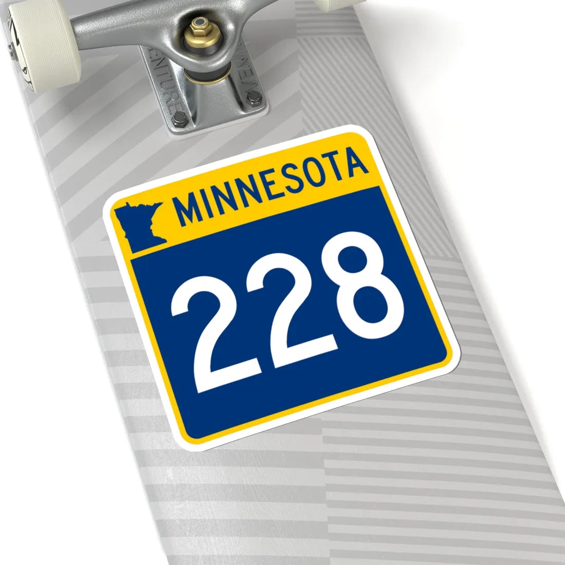 MN-228 (Minnesota) (Road Sign) STICKER Vinyl Kiss-Cut Decal - The Sticker Space