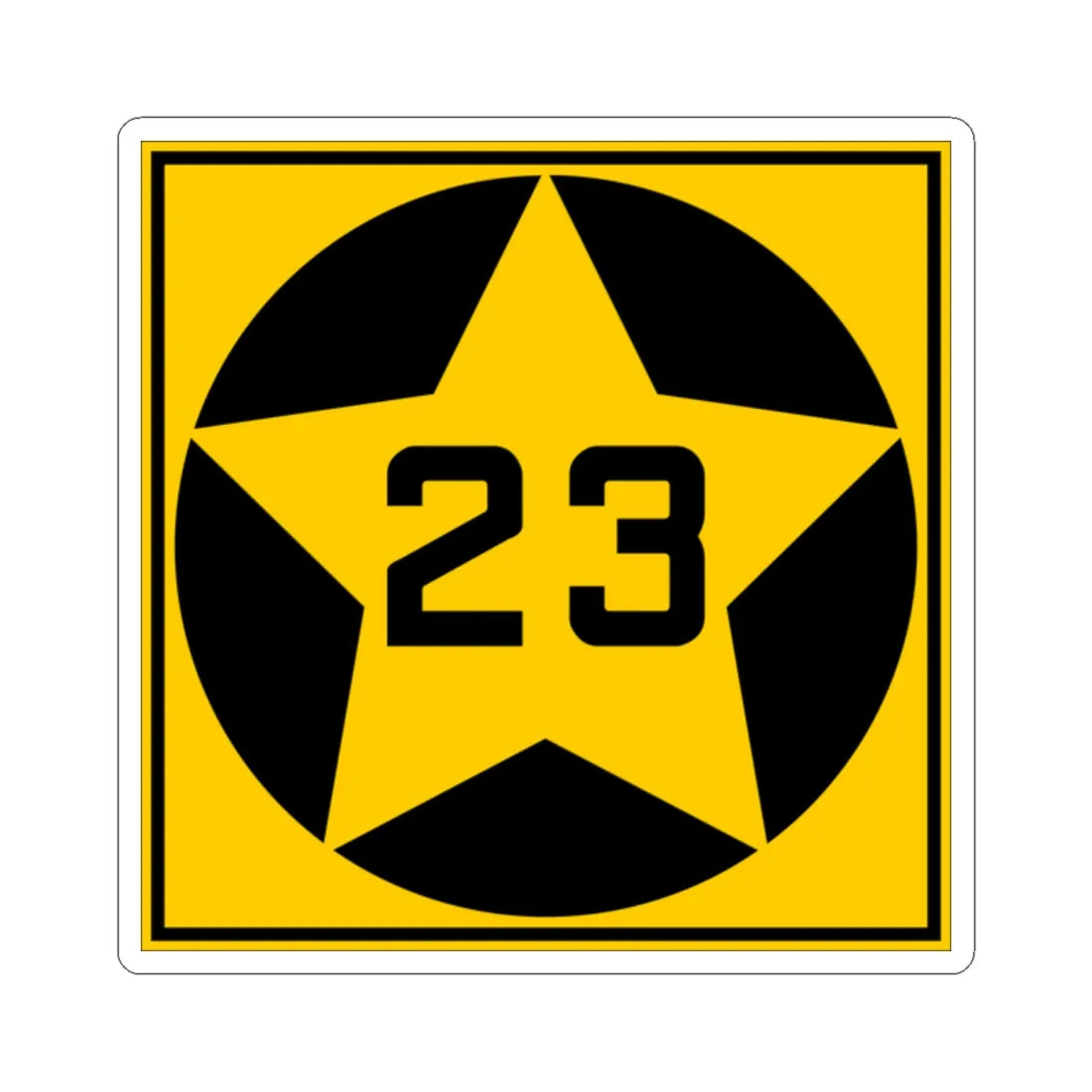 MN-23 1920 (Minnesota) (Road Sign) STICKER Vinyl Kiss-Cut Decal 2 Inch White - The Sticker Space