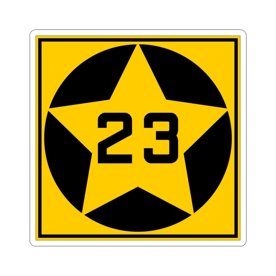 MN-23 1920 (Minnesota) (Road Sign) STICKER Vinyl Kiss-Cut Decal 6 Inch White - The Sticker Space