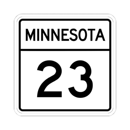 MN-23 1948 (Minnesota) (Road Sign) STICKER Vinyl Kiss-Cut Decal 6 Inch White - The Sticker Space