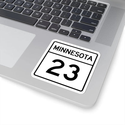 MN-23 1948 (Minnesota) (Road Sign) STICKER Vinyl Kiss-Cut Decal - The Sticker Space