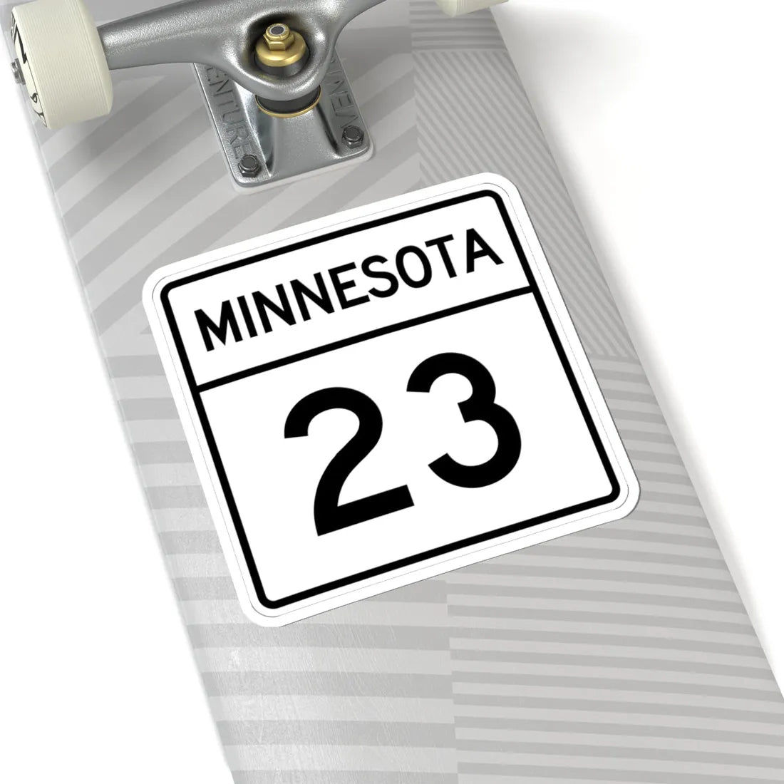 MN-23 1948 (Minnesota) (Road Sign) STICKER Vinyl Kiss-Cut Decal - The Sticker Space
