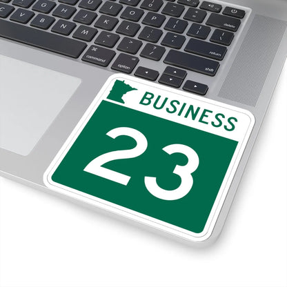 MN-23 Business (Minnesota) (Road Sign) STICKER Vinyl Kiss-Cut Decal - The Sticker Space