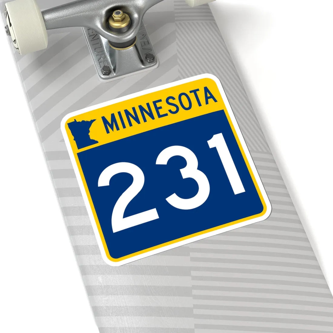 MN-231 (Minnesota) (Road Sign) STICKER Vinyl Kiss-Cut Decal - The Sticker Space