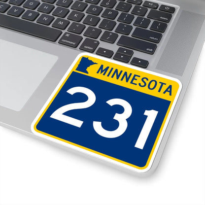 MN-231 (Minnesota) (Road Sign) STICKER Vinyl Kiss-Cut Decal - The Sticker Space