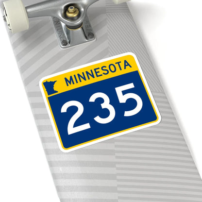 MN-235 wide (Minnesota) (Road Sign) STICKER Vinyl Kiss-Cut Decal - The Sticker Space