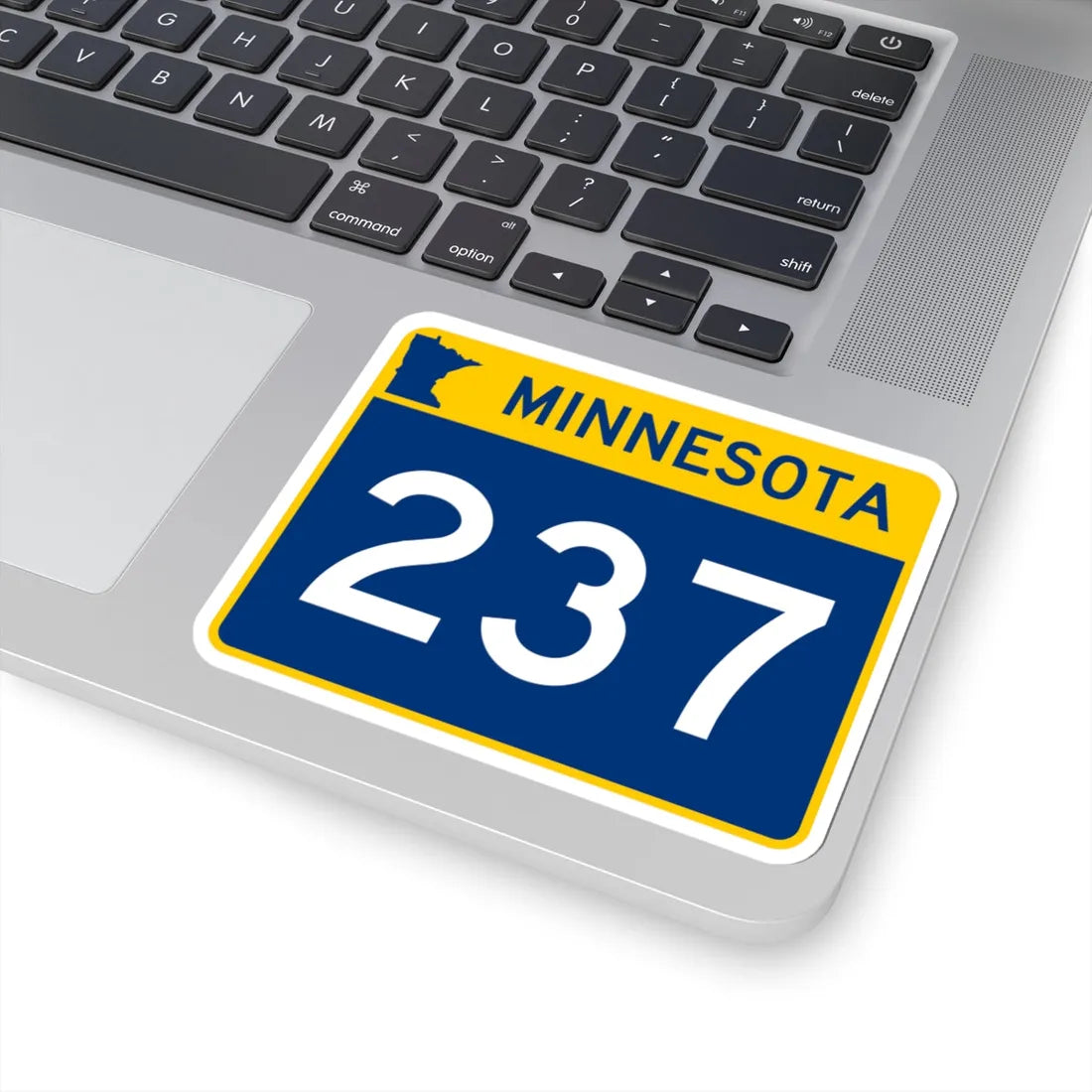 MN-237 wide (Minnesota) (Road Sign) STICKER Vinyl Kiss-Cut Decal - The Sticker Space