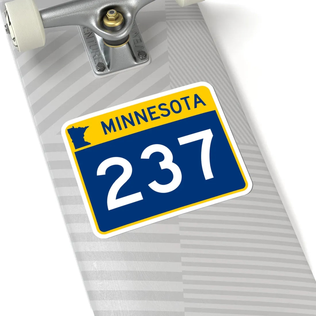 MN-237 wide (Minnesota) (Road Sign) STICKER Vinyl Kiss-Cut Decal - The Sticker Space
