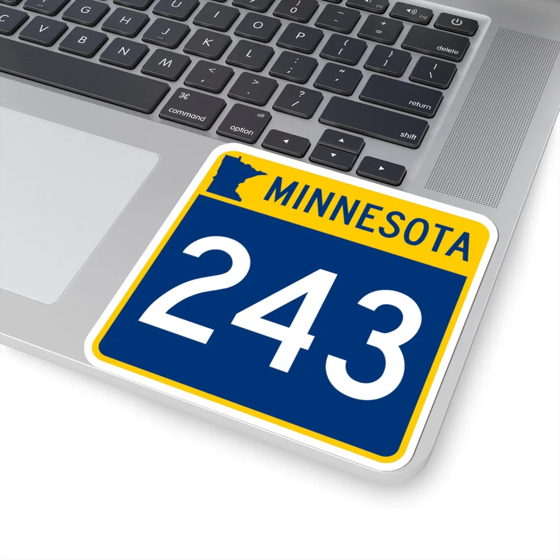 MN-243 (Minnesota) (Road Sign) STICKER Vinyl Kiss-Cut Decal - The Sticker Space