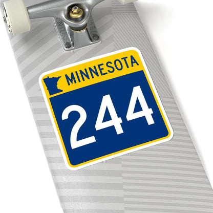 MN-244 (Minnesota) (Road Sign) STICKER Vinyl Kiss-Cut Decal - The Sticker Space