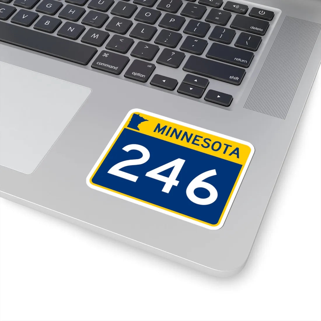 MN-246 wide (Minnesota) (Road Sign) STICKER Vinyl Kiss-Cut Decal - The Sticker Space