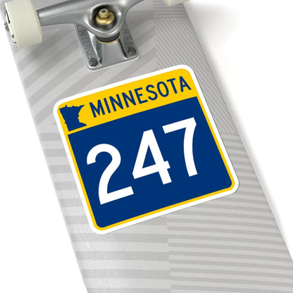 MN-247 (Minnesota) (Road Sign) STICKER Vinyl Kiss-Cut Decal - The Sticker Space