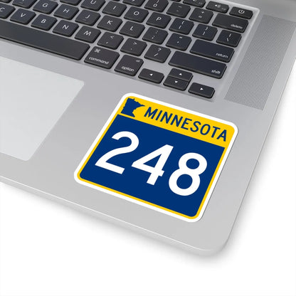 MN-248 (Minnesota) (Road Sign) STICKER Vinyl Kiss-Cut Decal - The Sticker Space