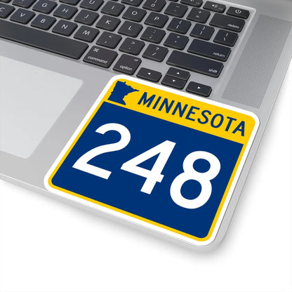 MN-248 (Minnesota) (Road Sign) STICKER Vinyl Kiss-Cut Decal - The Sticker Space