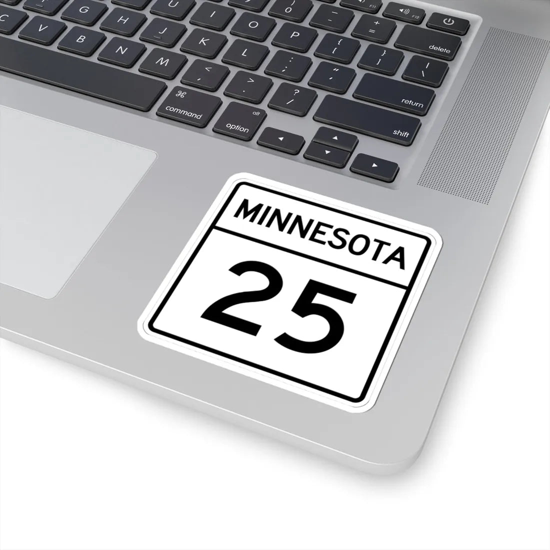 MN-25 1948 (Minnesota) (Road Sign) STICKER Vinyl Kiss-Cut Decal - The Sticker Space