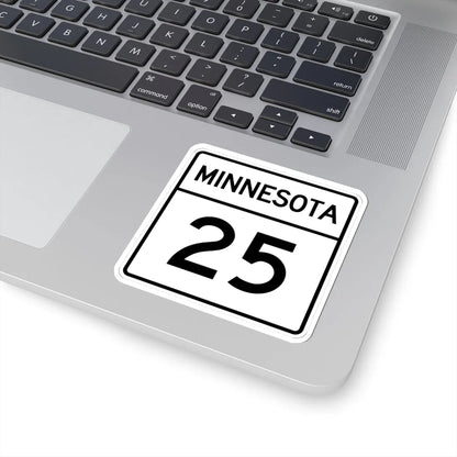 MN-25 1948 (Minnesota) (Road Sign) STICKER Vinyl Kiss-Cut Decal - The Sticker Space