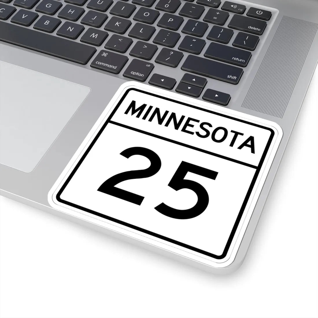 MN-25 1948 (Minnesota) (Road Sign) STICKER Vinyl Kiss-Cut Decal - The Sticker Space